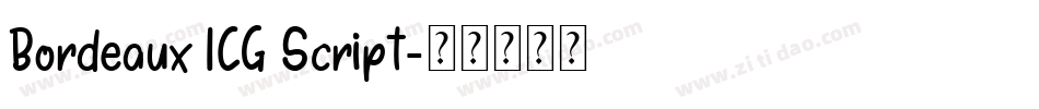 Bordeaux ICG Script字体转换